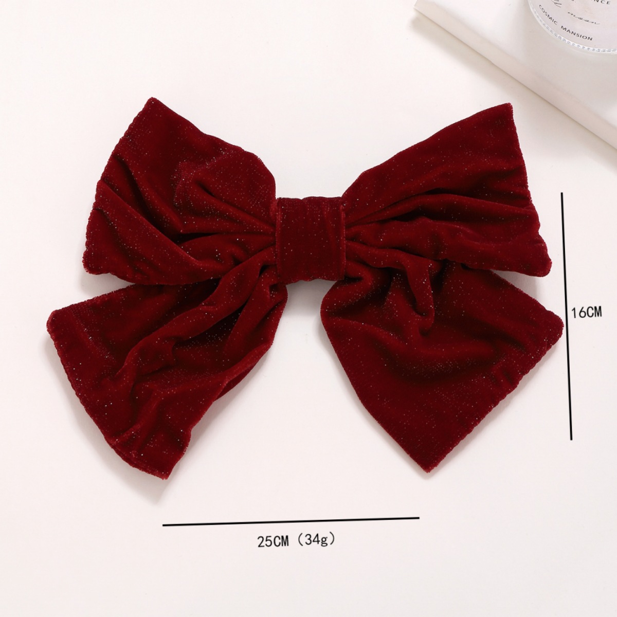 Lady Bow Knot Cloth Hair Clip display picture 2