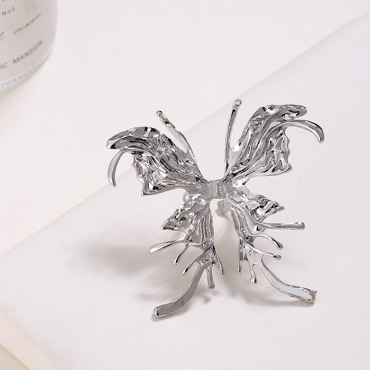 Exaggerated Butterfly Metal Wholesale Open Rings display picture 5