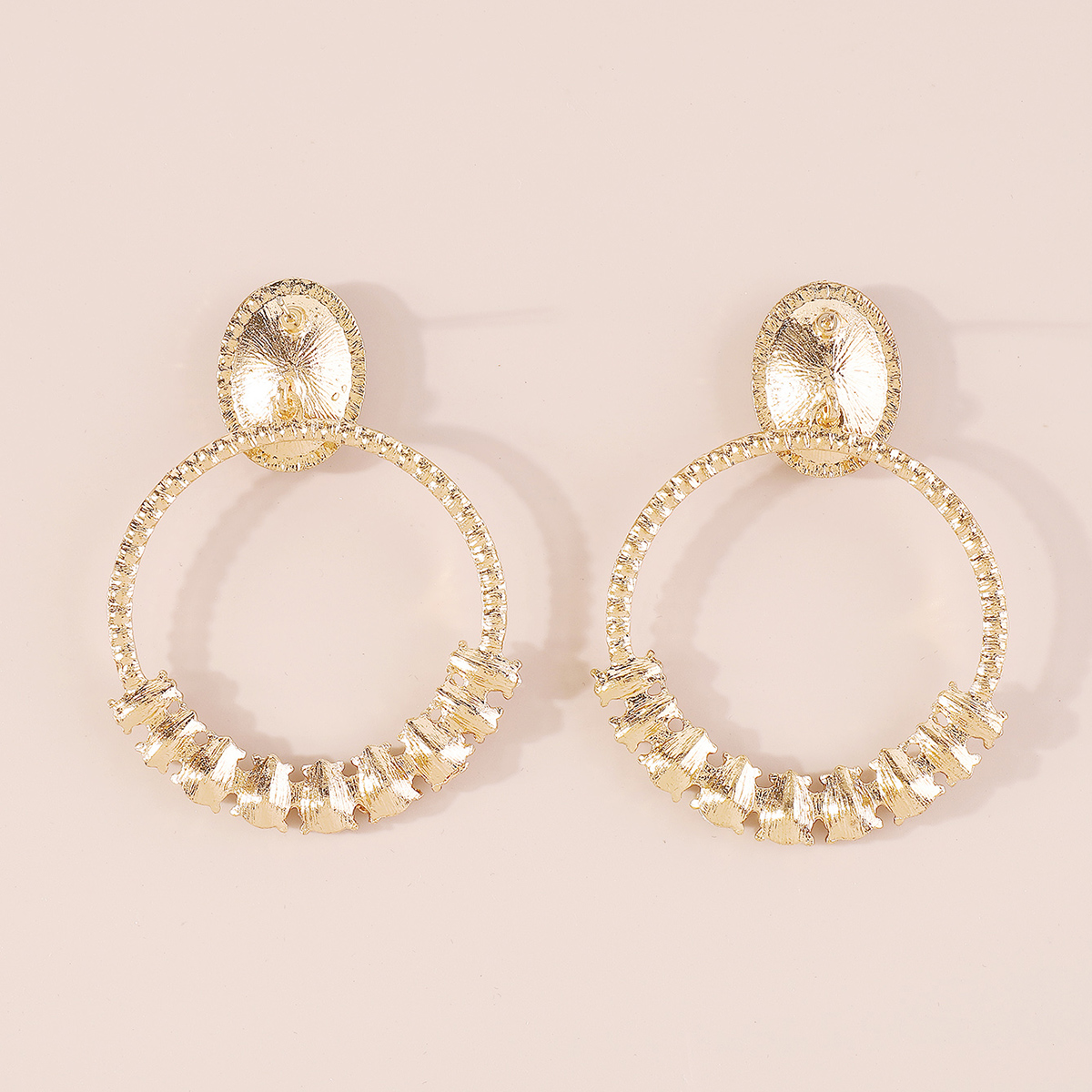 1 Pair Elegant Vintage Style Oval Water Droplets Inlay Alloy Rhinestones Drop Earrings display picture 11