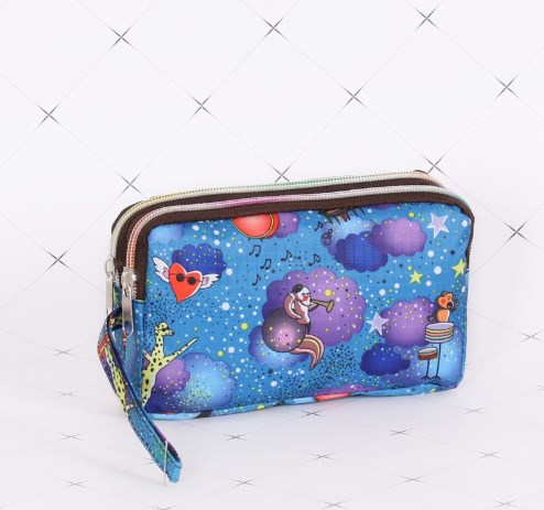 Women's Star Cat Flower Oxford Cloth Zipper Coin Purses display picture 1