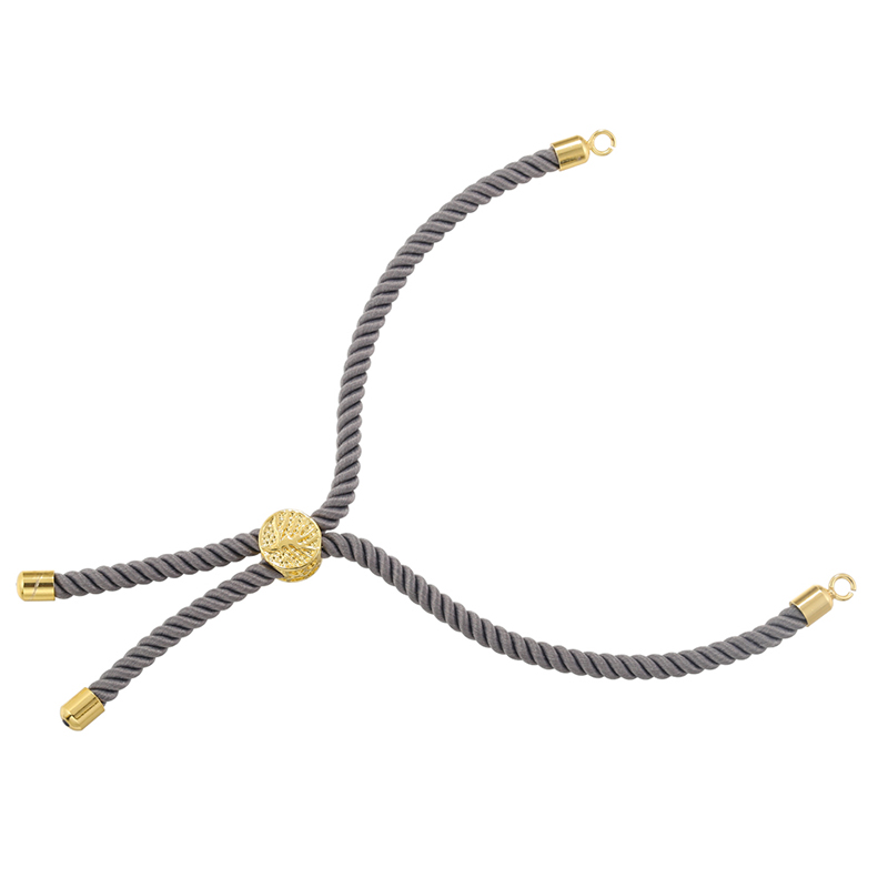 Casual Estilo Moderno Estilo Simple Ronda Líneas Soga Cobre Enchapado Trenza Chapado En Oro De 18 Quilates. Mujeres Pulseras De Cordón display picture 2