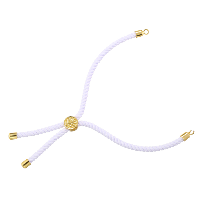 Casual Estilo Moderno Estilo Simple Ronda Líneas Soga Cobre Enchapado Trenza Chapado En Oro De 18 Quilates. Mujeres Pulseras De Cordón display picture 1