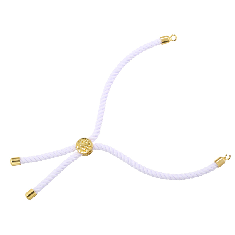 Casual Modern Style Simple Style Round Lines Rope Copper Plating Braid 18k Gold Plated Women's Drawstring Bracelets display picture 1
