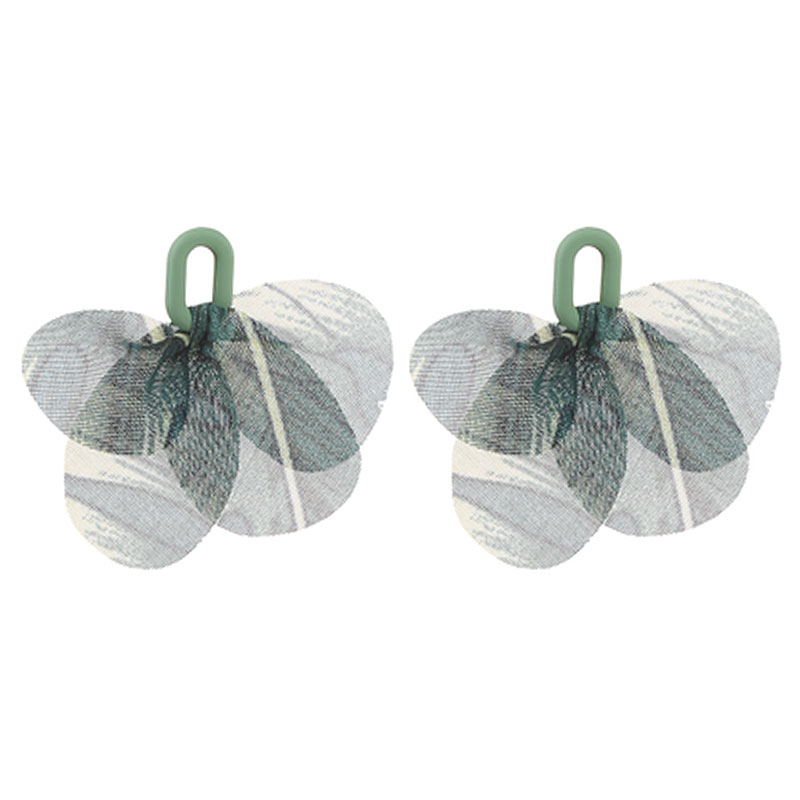 1 Pair Simple Style Artistic Petal Arylic Cloth Drop Earrings display picture 4