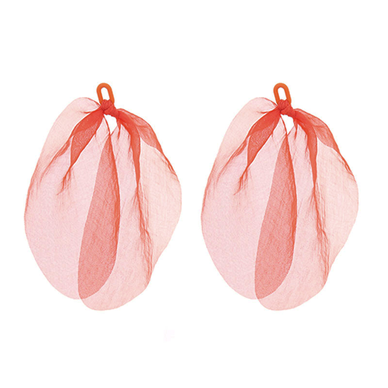 1 Pair Sweet Artistic Solid Color Cloth Drop Earrings display picture 5