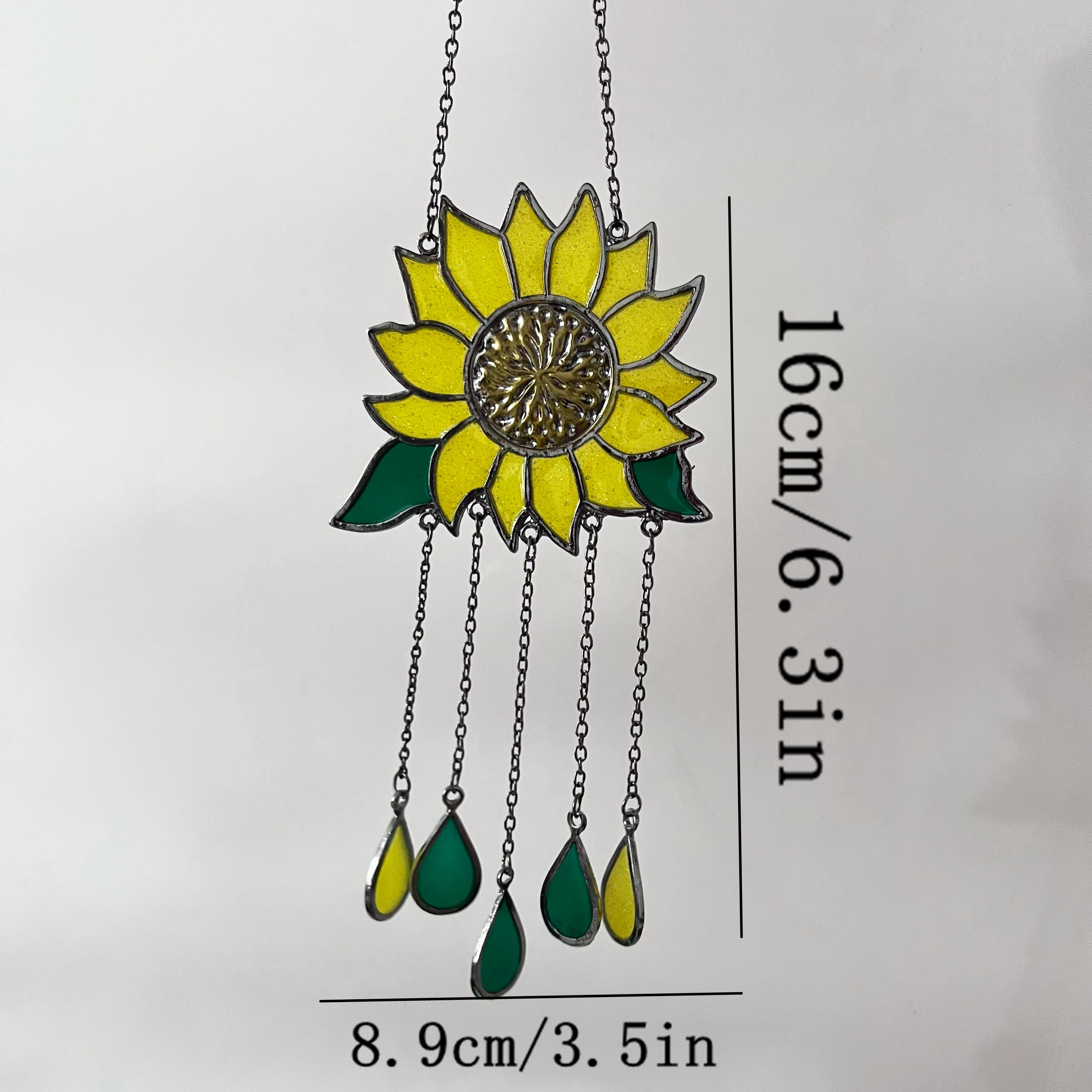 Simple Style Sunflower Alloy Wind Chime display picture 1