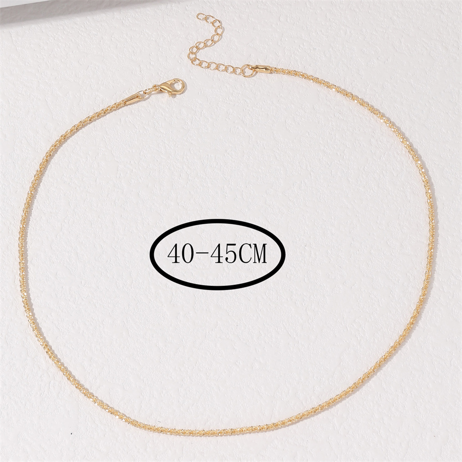 Ig Style Solid Color Copper Necklace In Bulk display picture 4