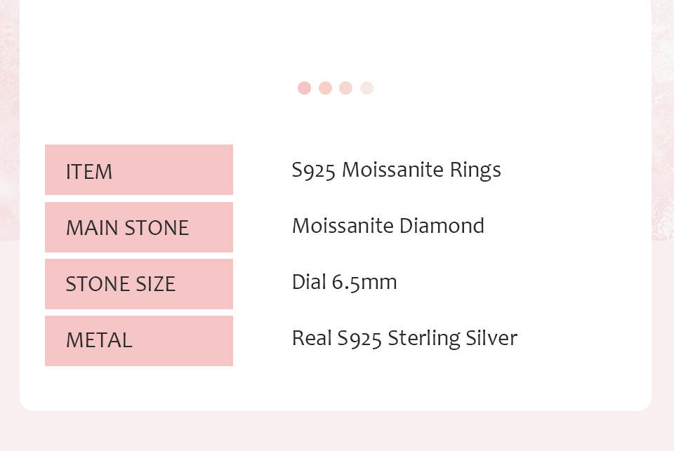Simple Style Shiny Round Sterling Silver Gra Inlay Moissanite Rings display picture 2