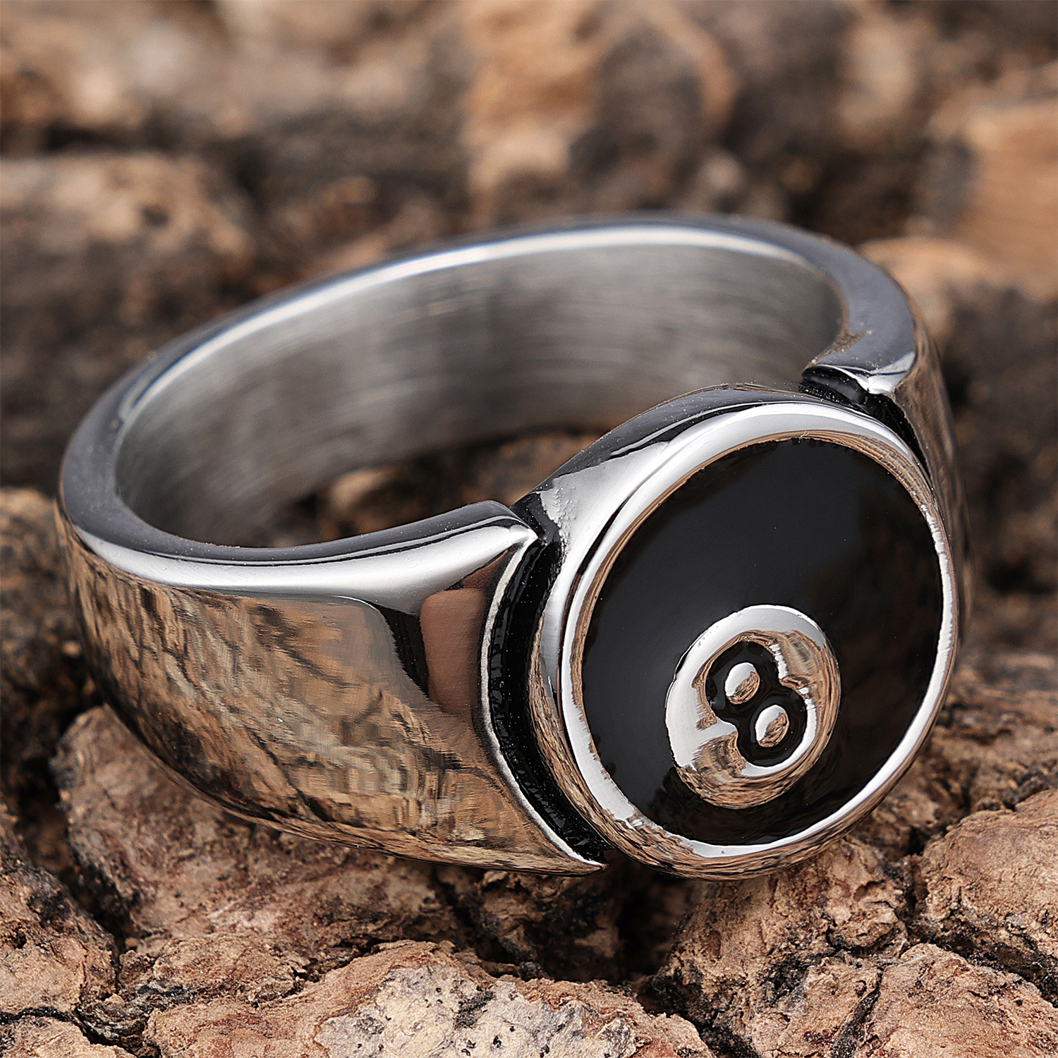 Retro Punk Infinity 304 Stainless Steel Unisex Rings display picture 3
