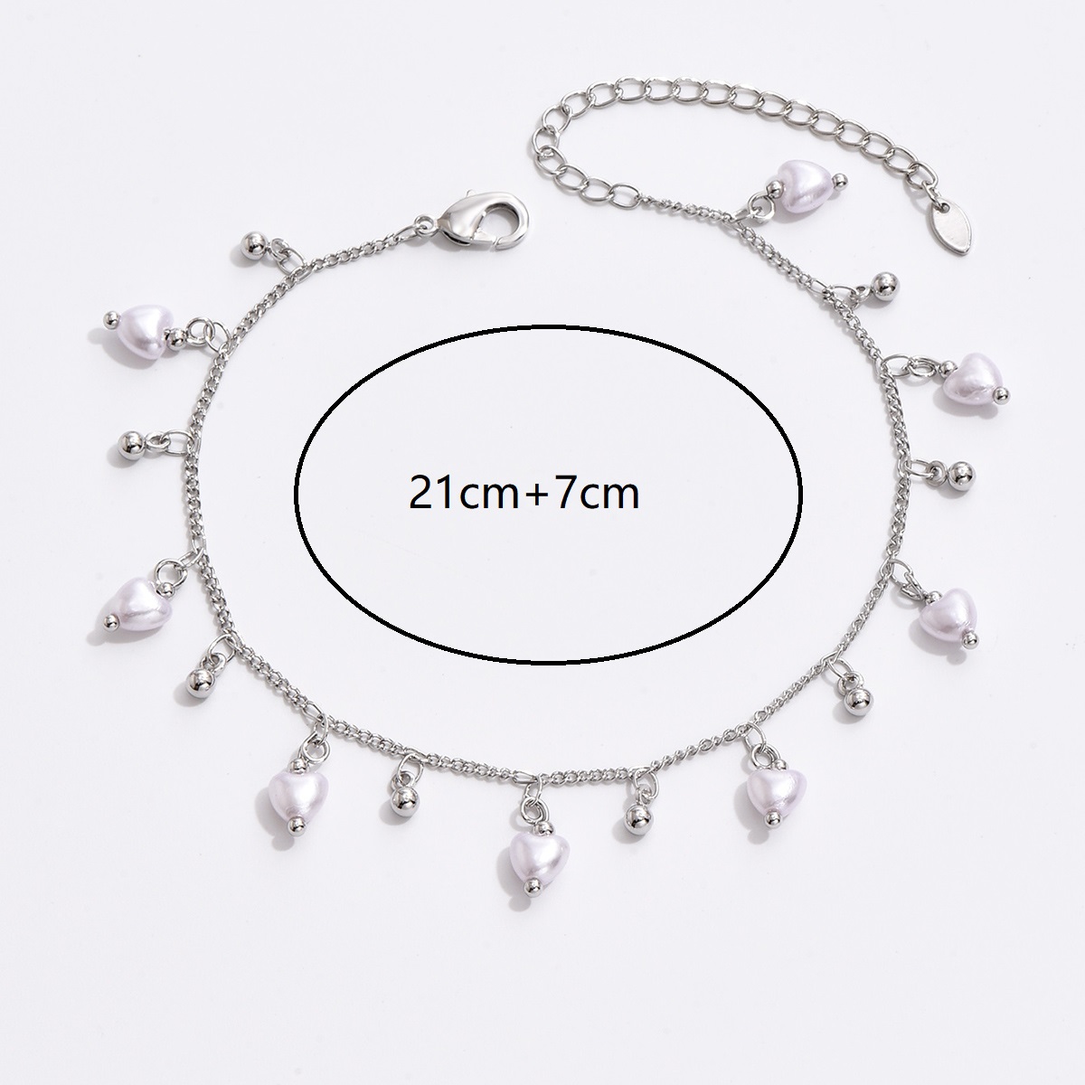 Casual Beach Pearl Plastic Copper Plating 18k Gold Plated White Gold Plated Women's Anklet display picture 8