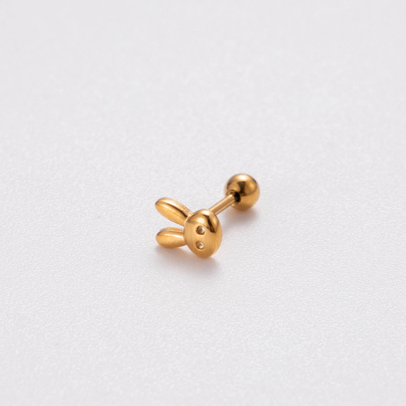 1 Piece Ear Cartilage Rings & Studs Retro Punk Korean Style Heart Shape Butterfly 316 Stainless Steel  Plating display picture 9