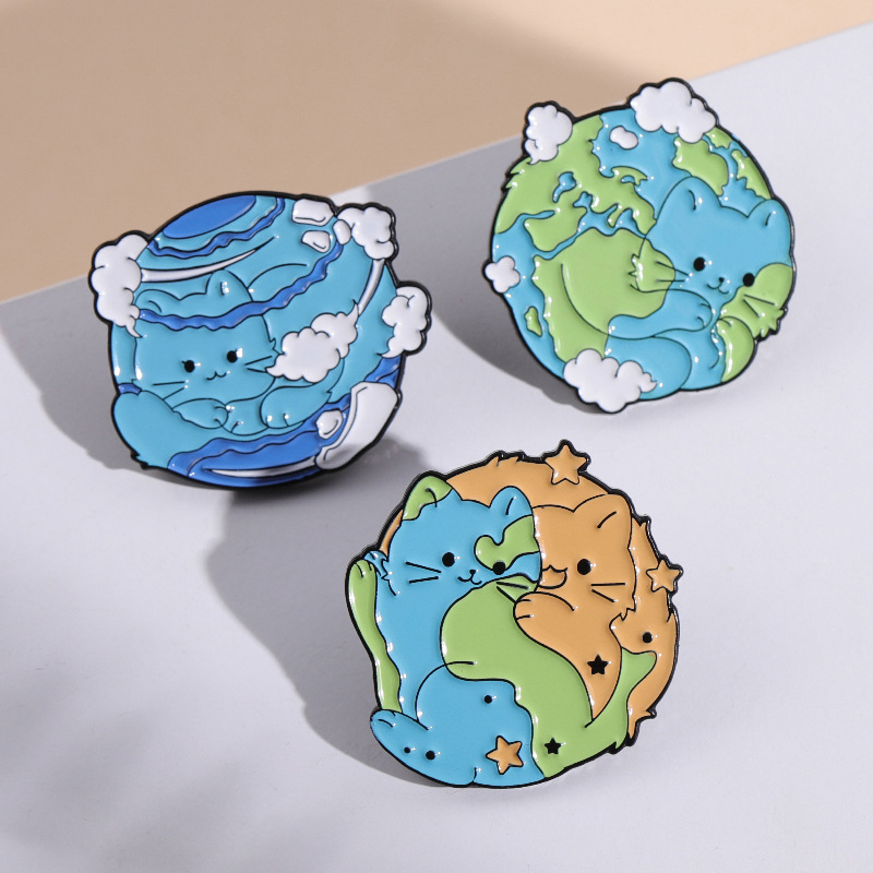 Simple Style Earth Zinc Alloy Plating Unisex Brooches display picture 6