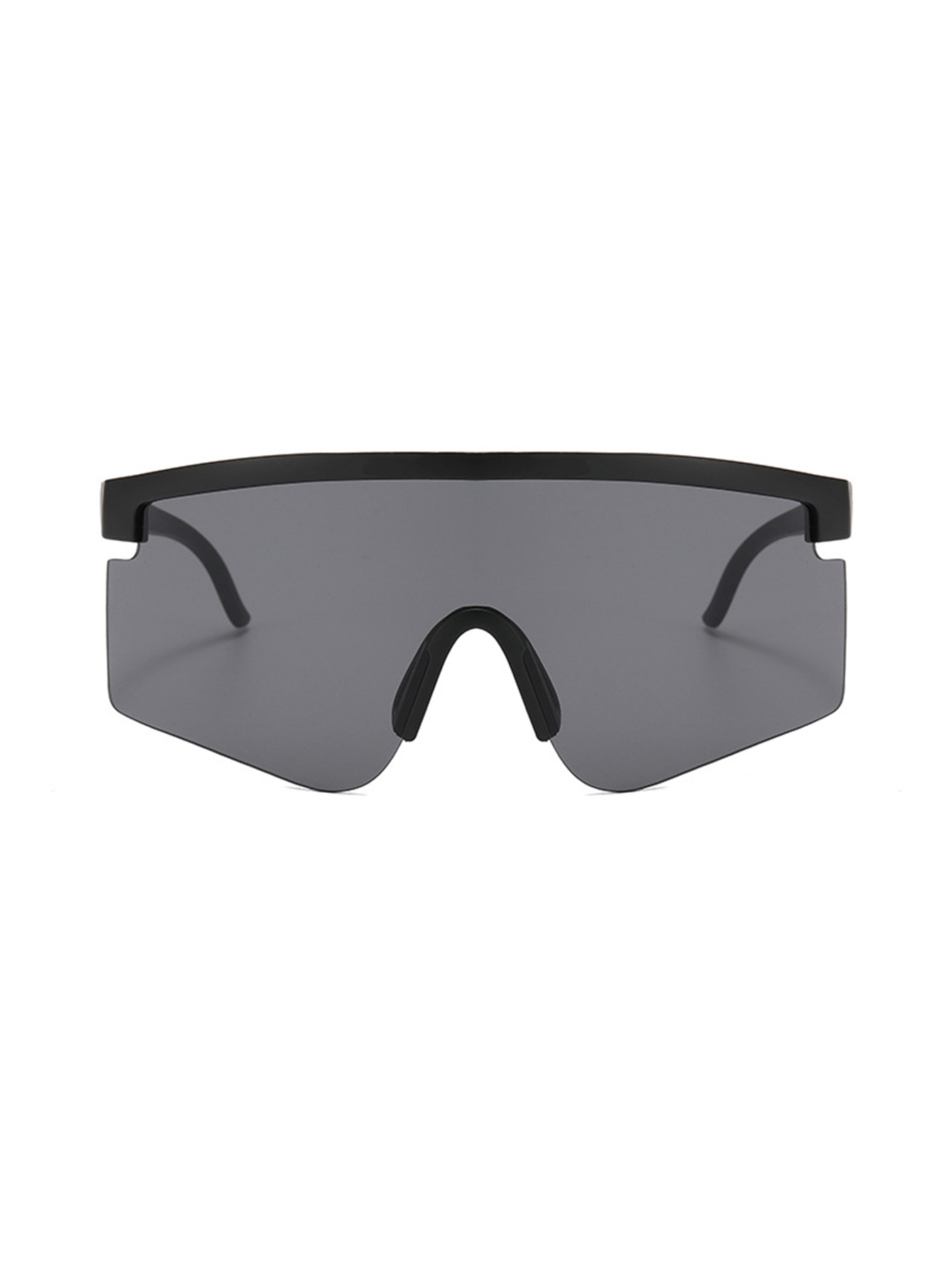 Oversized Sports Solid Color Pc Special-shaped Mirror Half Frame Glasses display picture 4