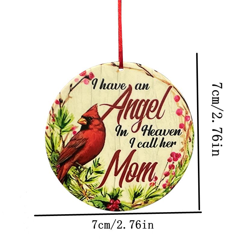 Christmas Christmas Round Letter Bird Arylic Indoor Party Decorative Props display picture 4