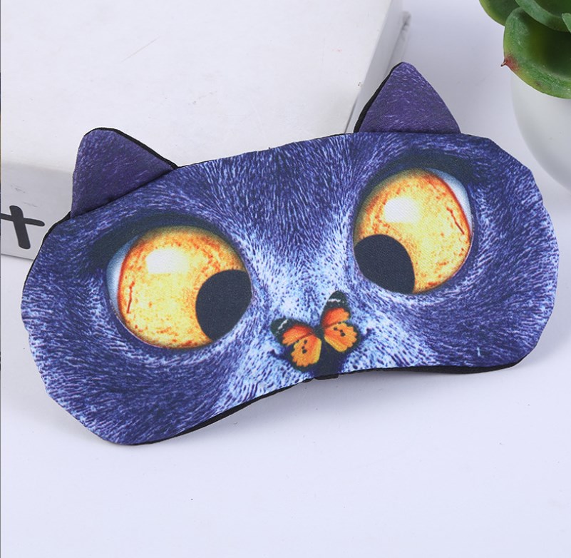 Sleeping Eye Mask New Creative Cute 3d Eye Mask Ice Eyeshade Cartoon Animal Shading Eye Mask In Stock Wholesale display picture 2