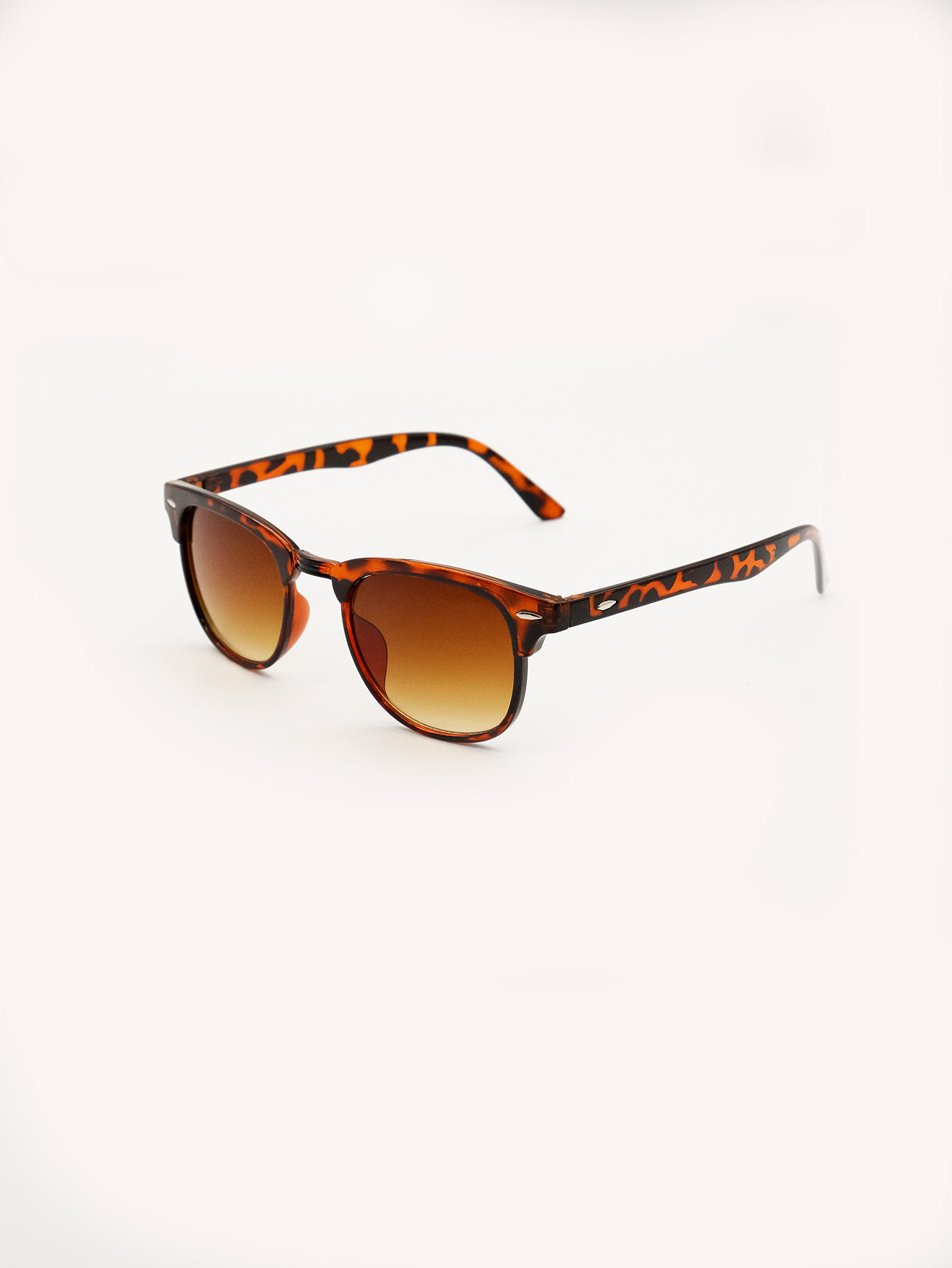 Simple Style Solid Color Leopard Pc Round Frame Full Frame Glasses display picture 2