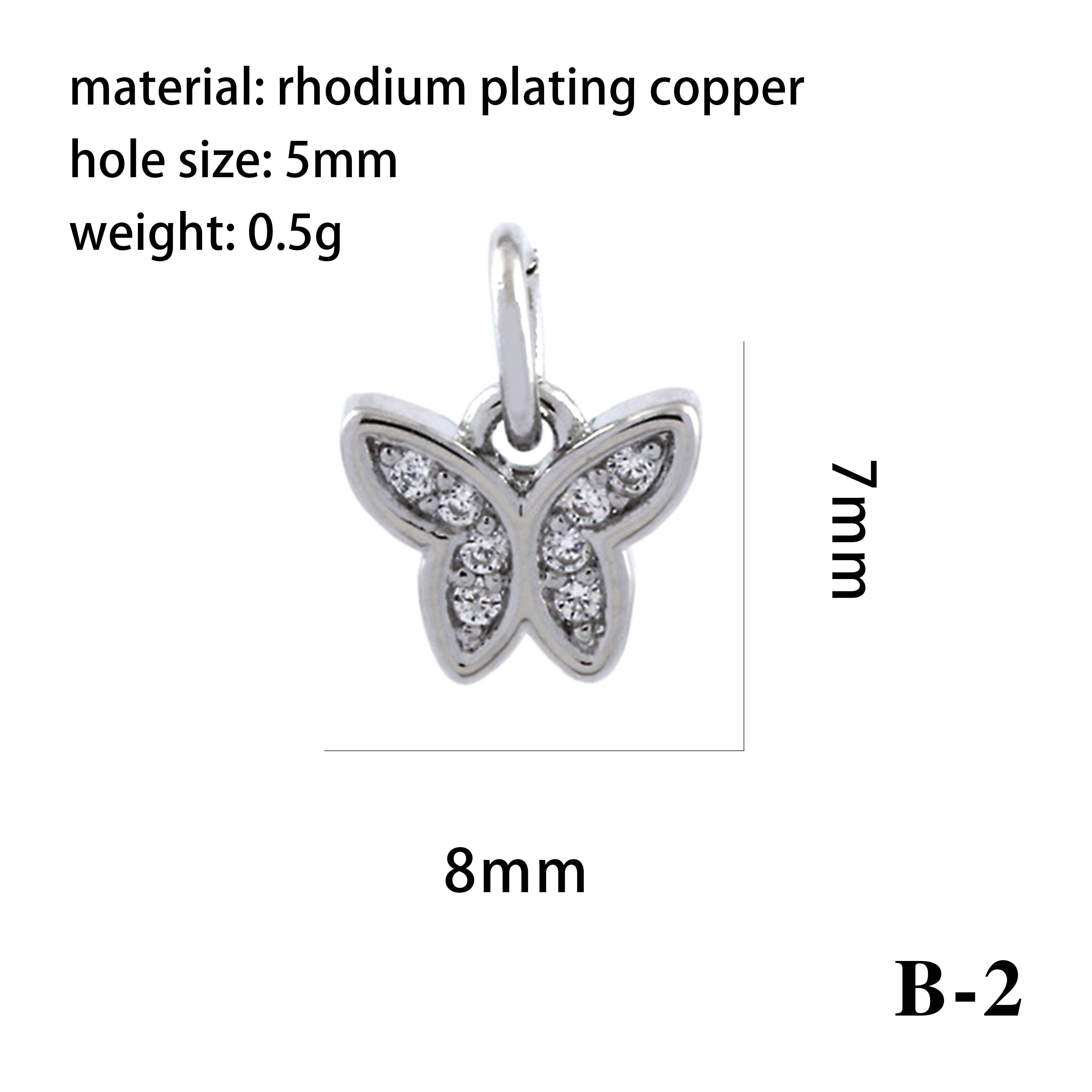 Elegant Simple Style Bee Dragonfly Butterfly Copper Plating Inlay Zircon 18k Gold Plated Charms display picture 16