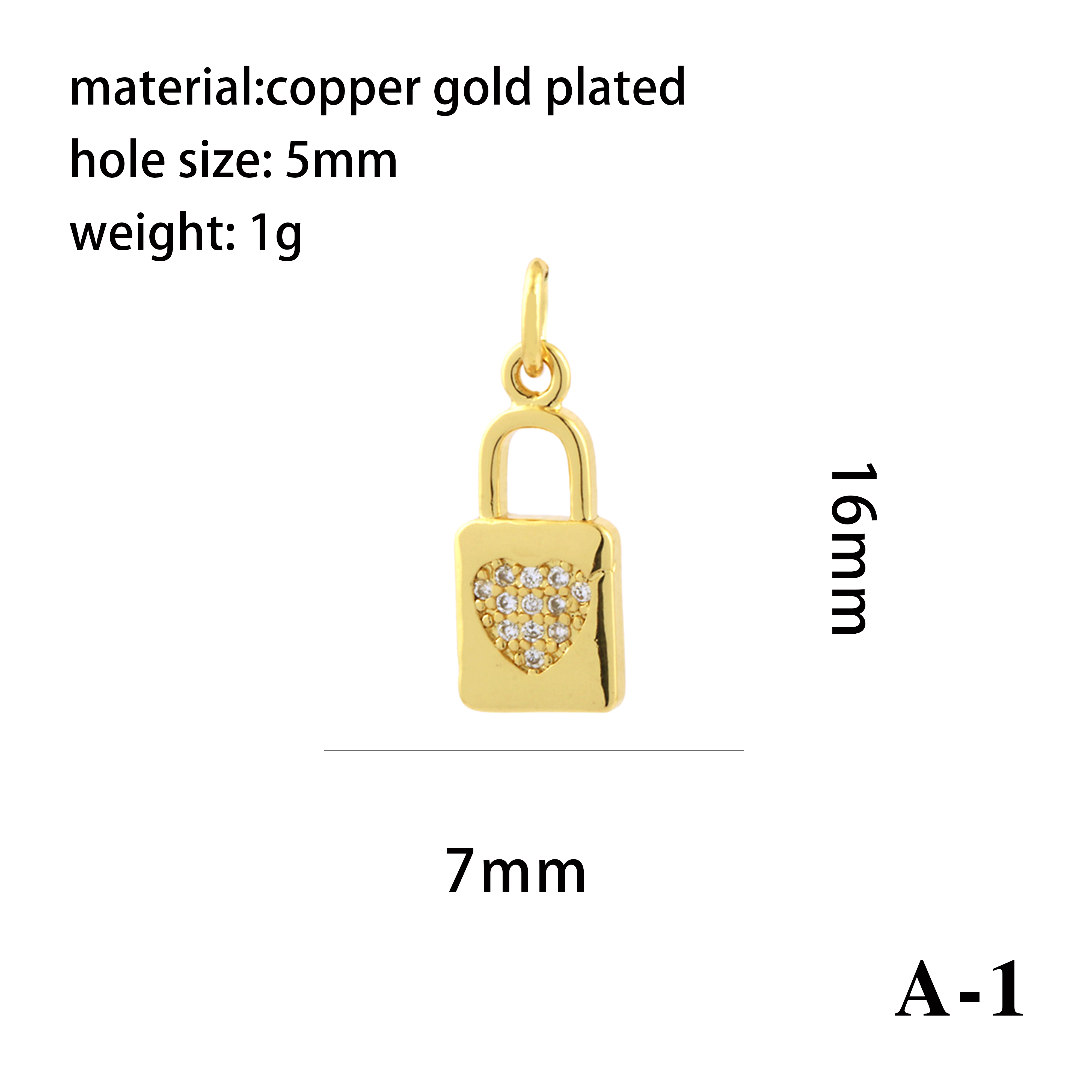 Vintage Style Simple Style Devil's Eye Hand Of Fatima Heart Shape Copper Plating Inlay Zircon 18k Gold Plated Charms display picture 5