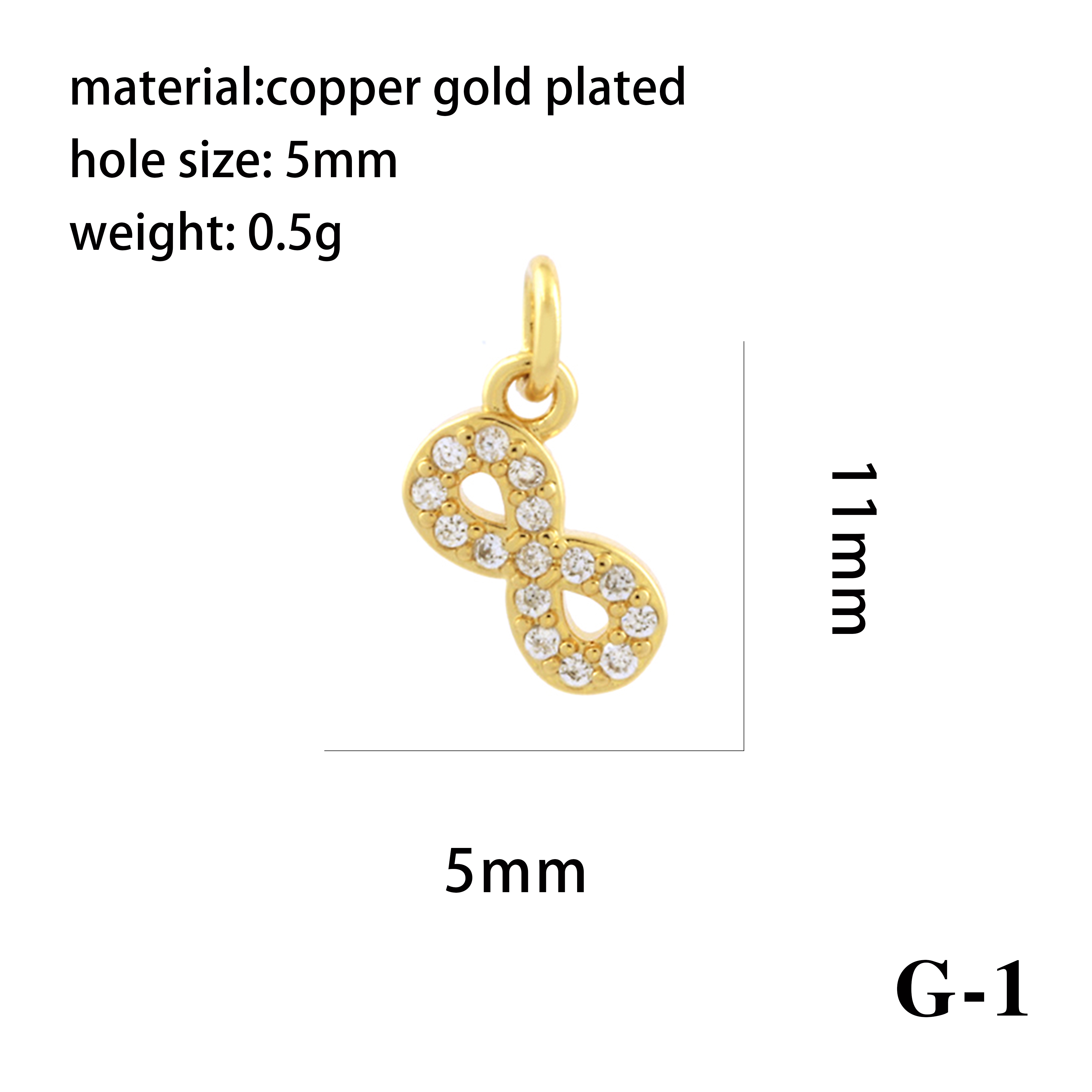 Luxurious Simple Style Cross Star Moon Copper Plating Inlay Zircon 18k Gold Plated Charms Jewelry Accessories display picture 29