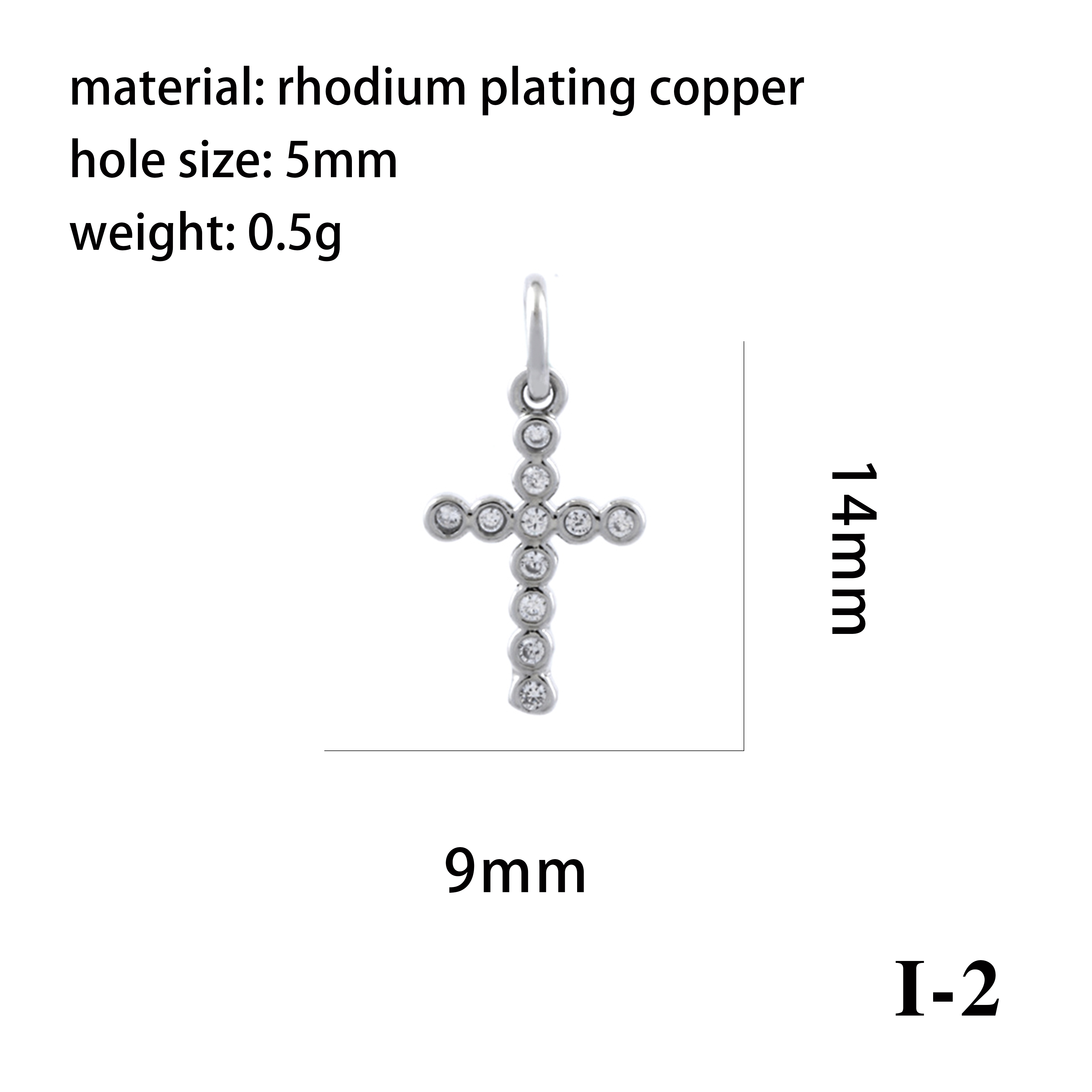 Luxurious Simple Style Cross Star Moon Copper Plating Inlay Zircon 18k Gold Plated Charms Jewelry Accessories display picture 8