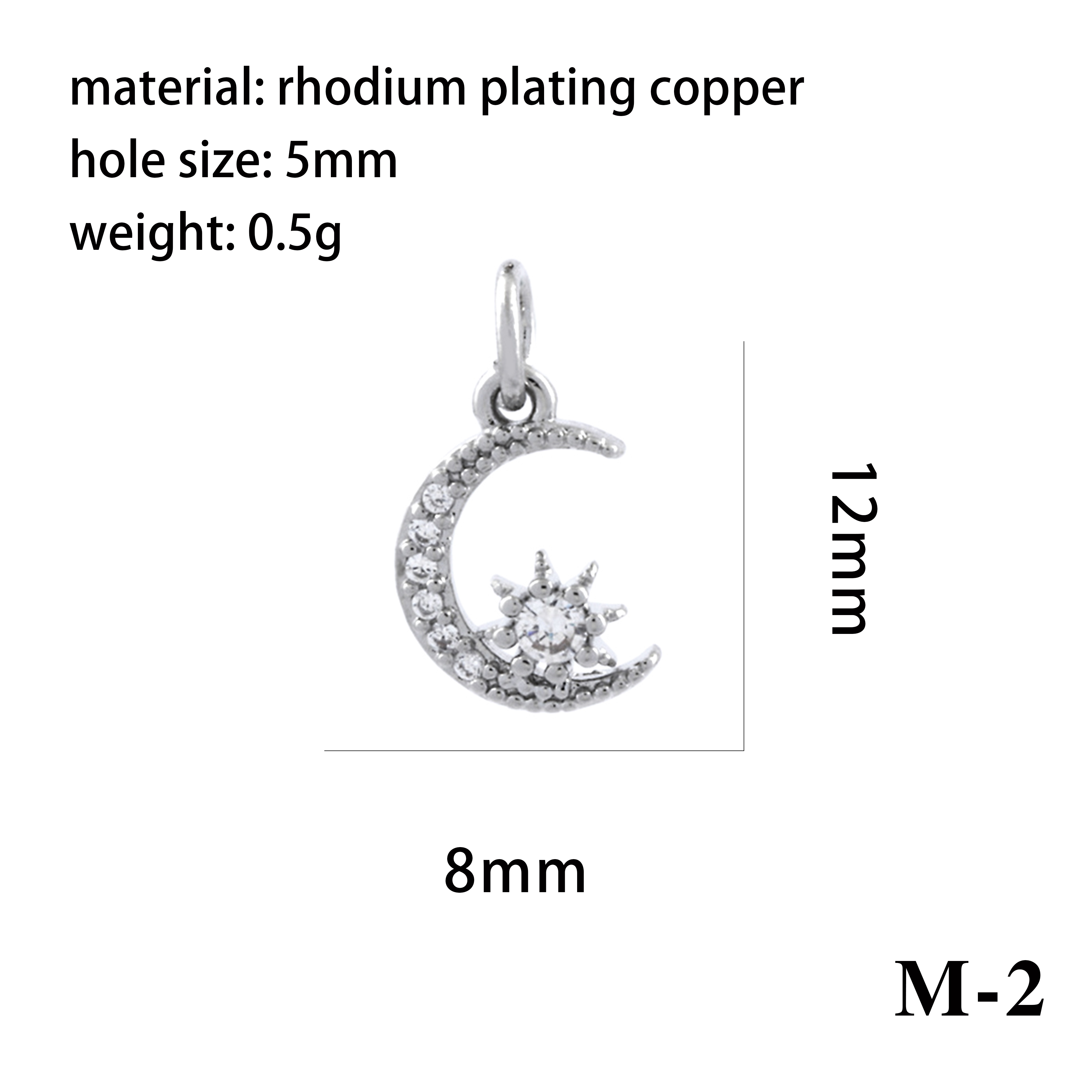 Luxurious Simple Style Cross Star Moon Copper Plating Inlay Zircon 18k Gold Plated Charms Jewelry Accessories display picture 26