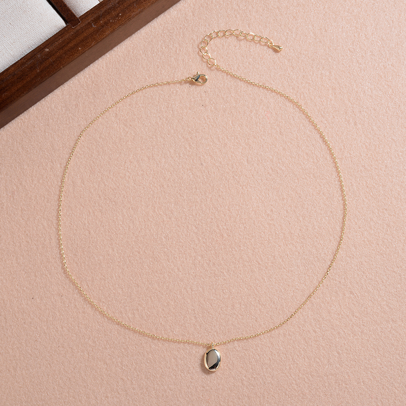 Ig Style Simple Style Oval Copper Pendant Necklace In Bulk display picture 6