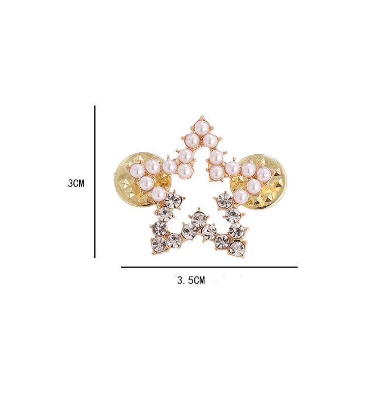 Simple Style Star Imitation Pearl Alloy Inlay Rhinestones Women's Brooches display picture 8