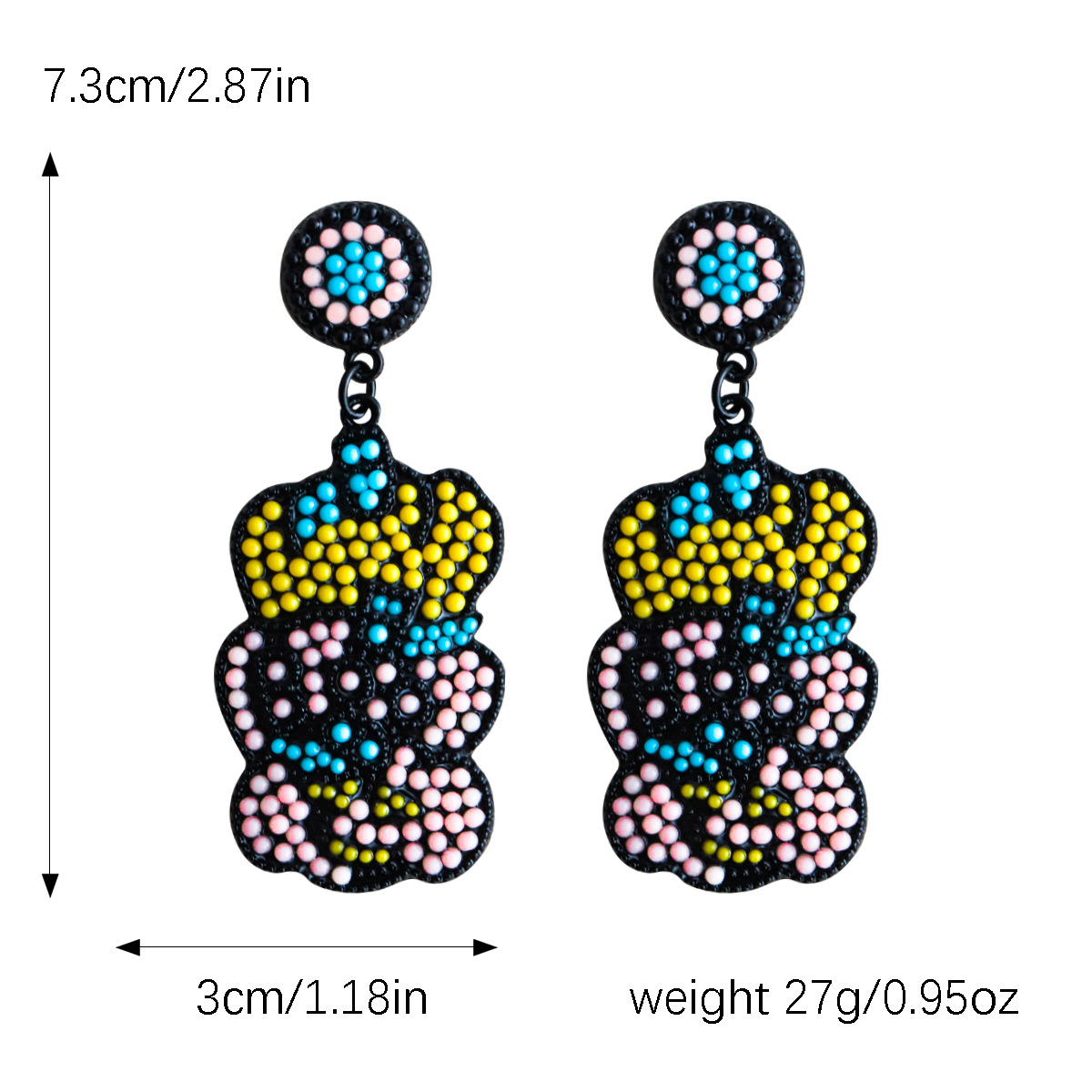 1 Pair Exaggerated Funny Novelty Pumpkin Alloy Drop Earrings display picture 4