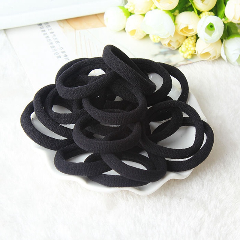 Women's Simple Style Solid Color Cloth Hair Tie Rubber Band display picture 4
