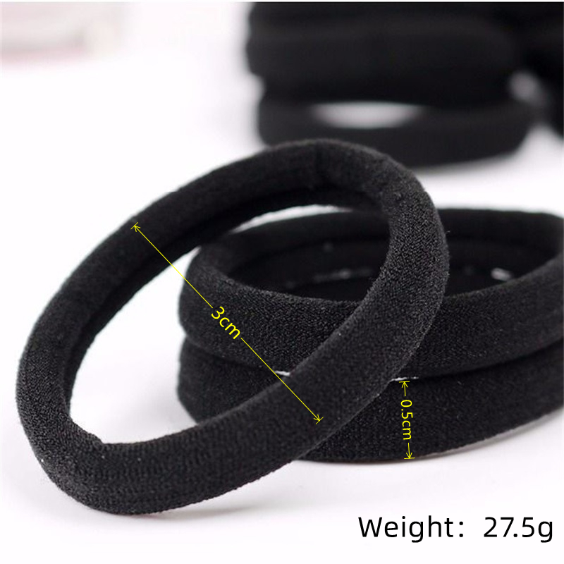 Women's Simple Style Solid Color Cloth Hair Tie Rubber Band display picture 5