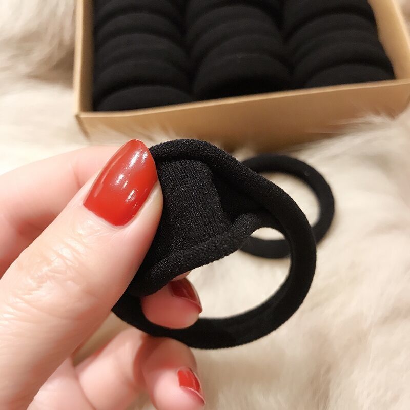 Women's Simple Style Solid Color Cloth Hair Tie Rubber Band display picture 6