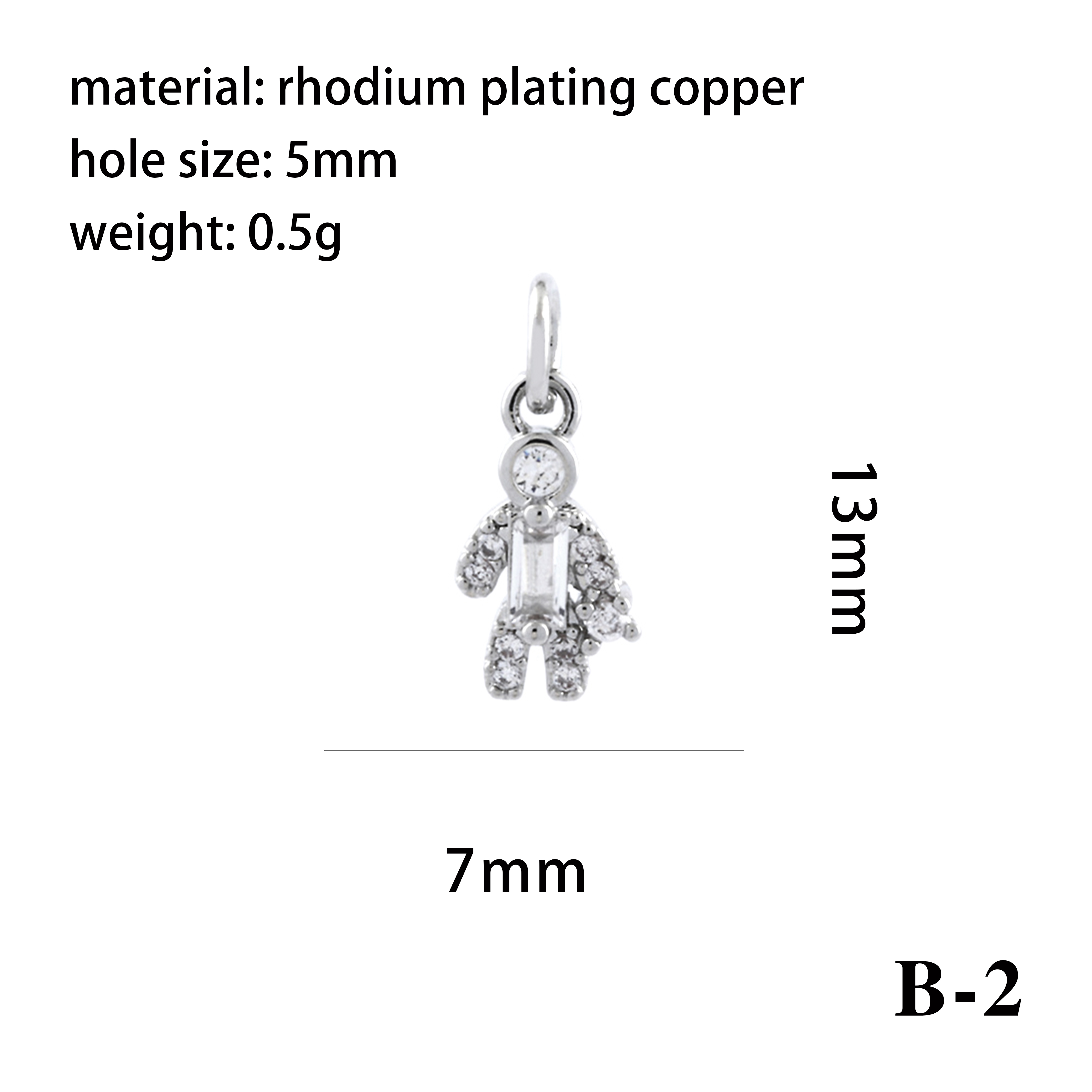 Ig Style Simple Style Angel Dolphin Crown Copper Plating Inlay Zircon 18k Gold Plated Charms display picture 5