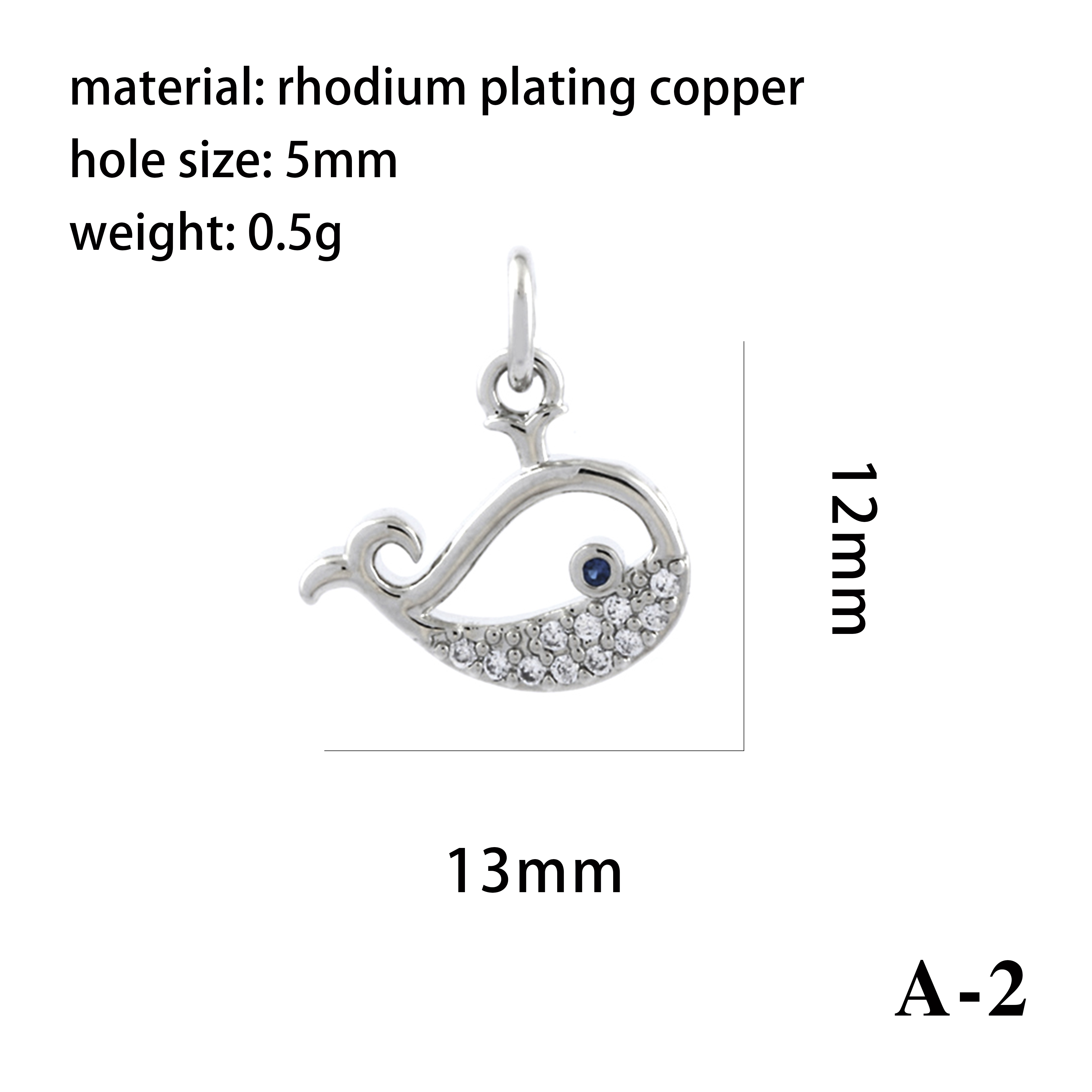 Ig Style Simple Style Angel Dolphin Crown Copper Plating Inlay Zircon 18k Gold Plated Charms display picture 8