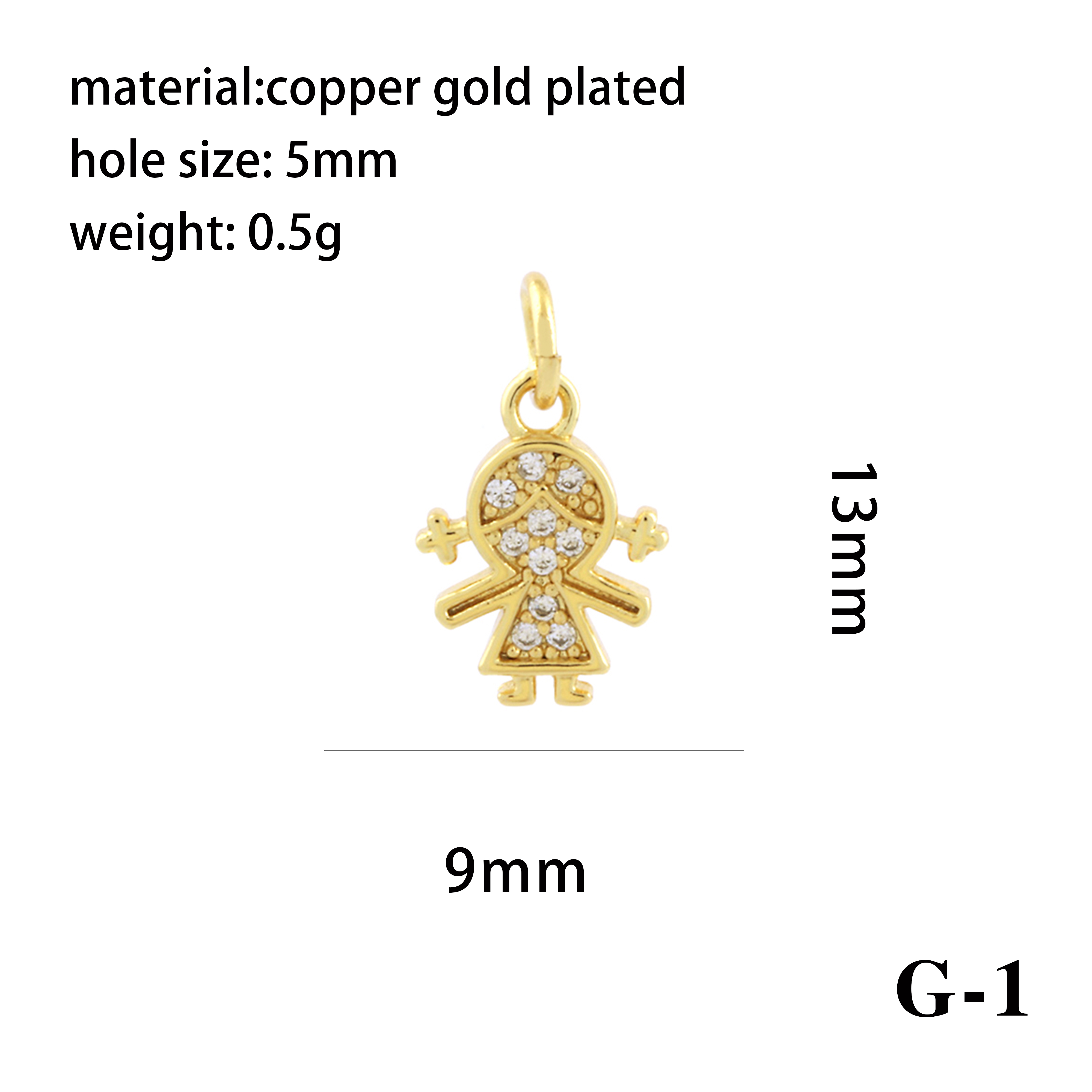 Ig Style Simple Style Angel Dolphin Crown Copper Plating Inlay Zircon 18k Gold Plated Charms display picture 29