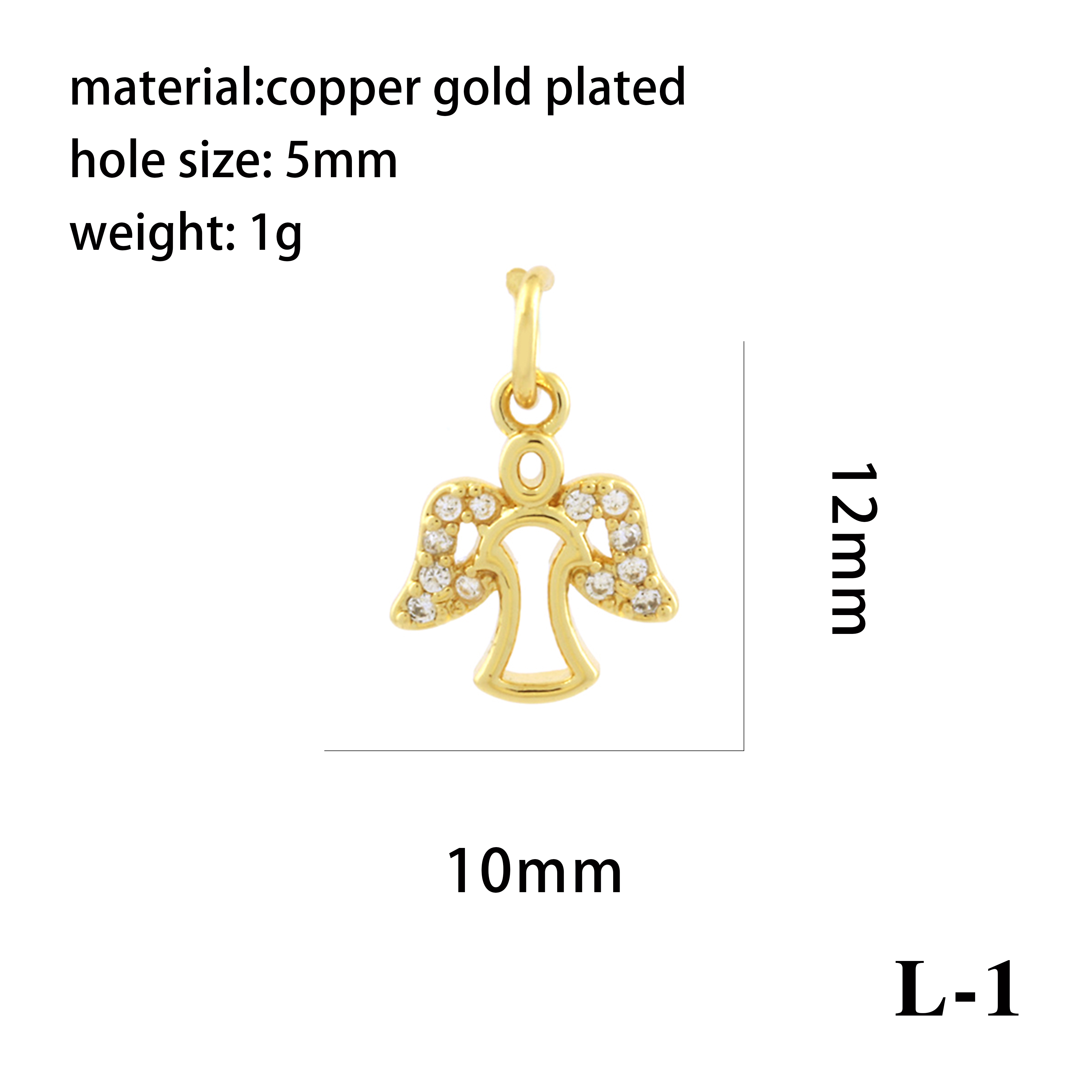Ig Style Simple Style Angel Dolphin Crown Copper Plating Inlay Zircon 18k Gold Plated Charms display picture 31