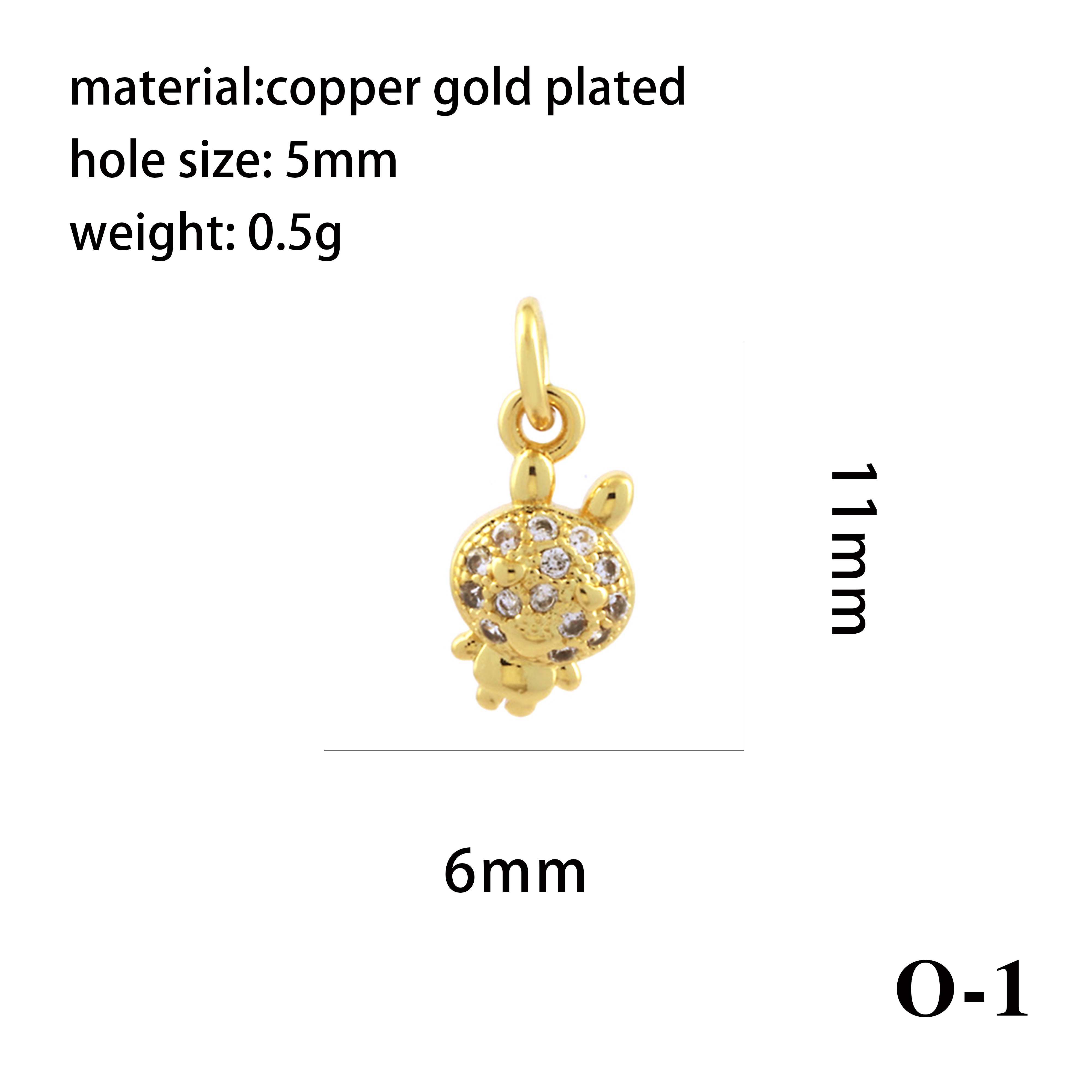 Ig Style Simple Style Angel Dolphin Crown Copper Plating Inlay Zircon 18k Gold Plated Charms display picture 30
