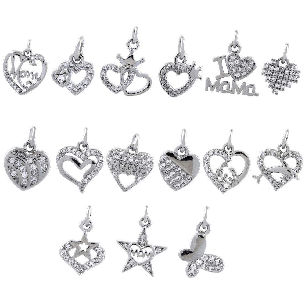Romantic Simple Style Pentagram Letter Heart Shape Copper Plating Inlay Zircon 18k Gold Plated Charms display picture 2