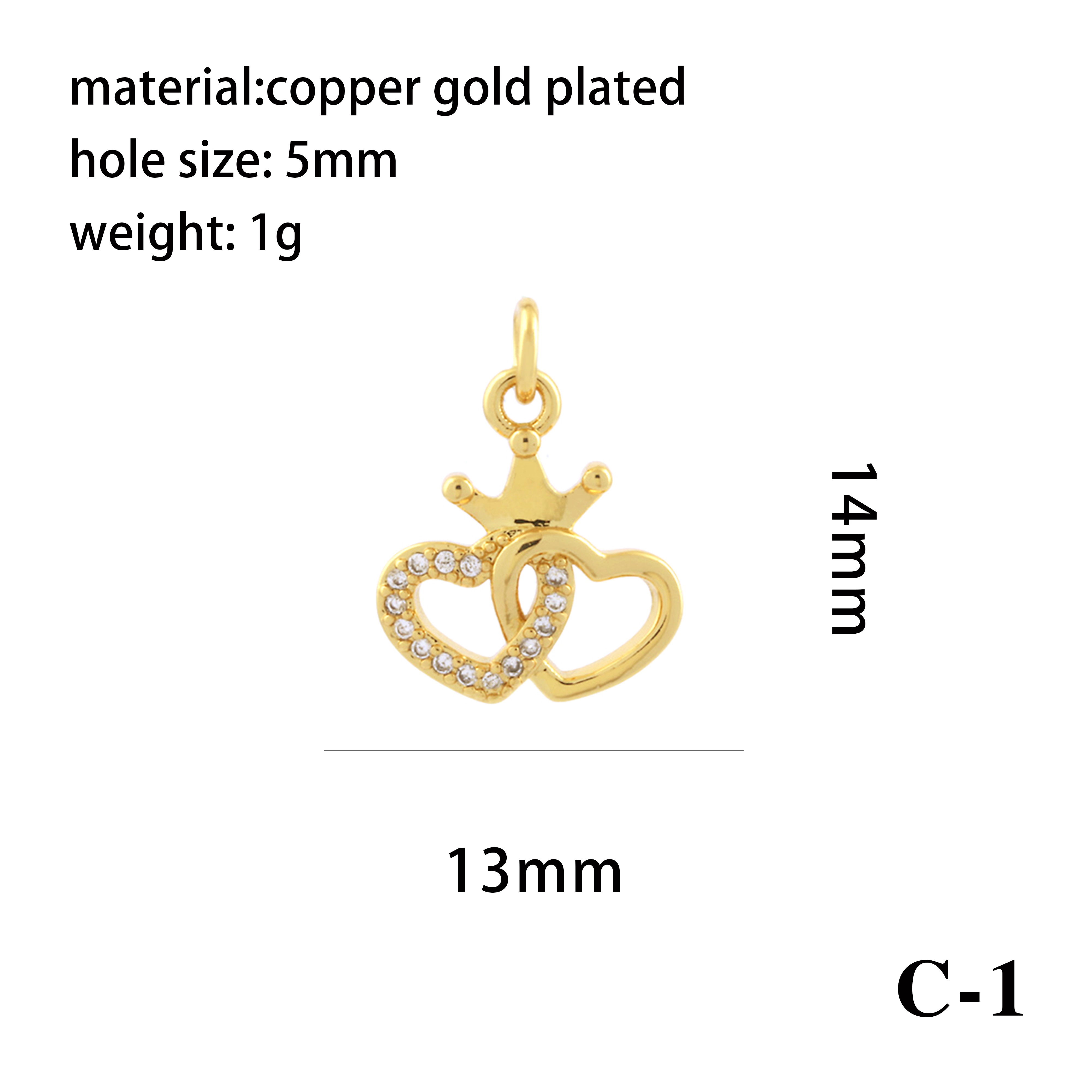 Romantic Simple Style Pentagram Letter Heart Shape Copper Plating Inlay Zircon 18k Gold Plated Charms display picture 9