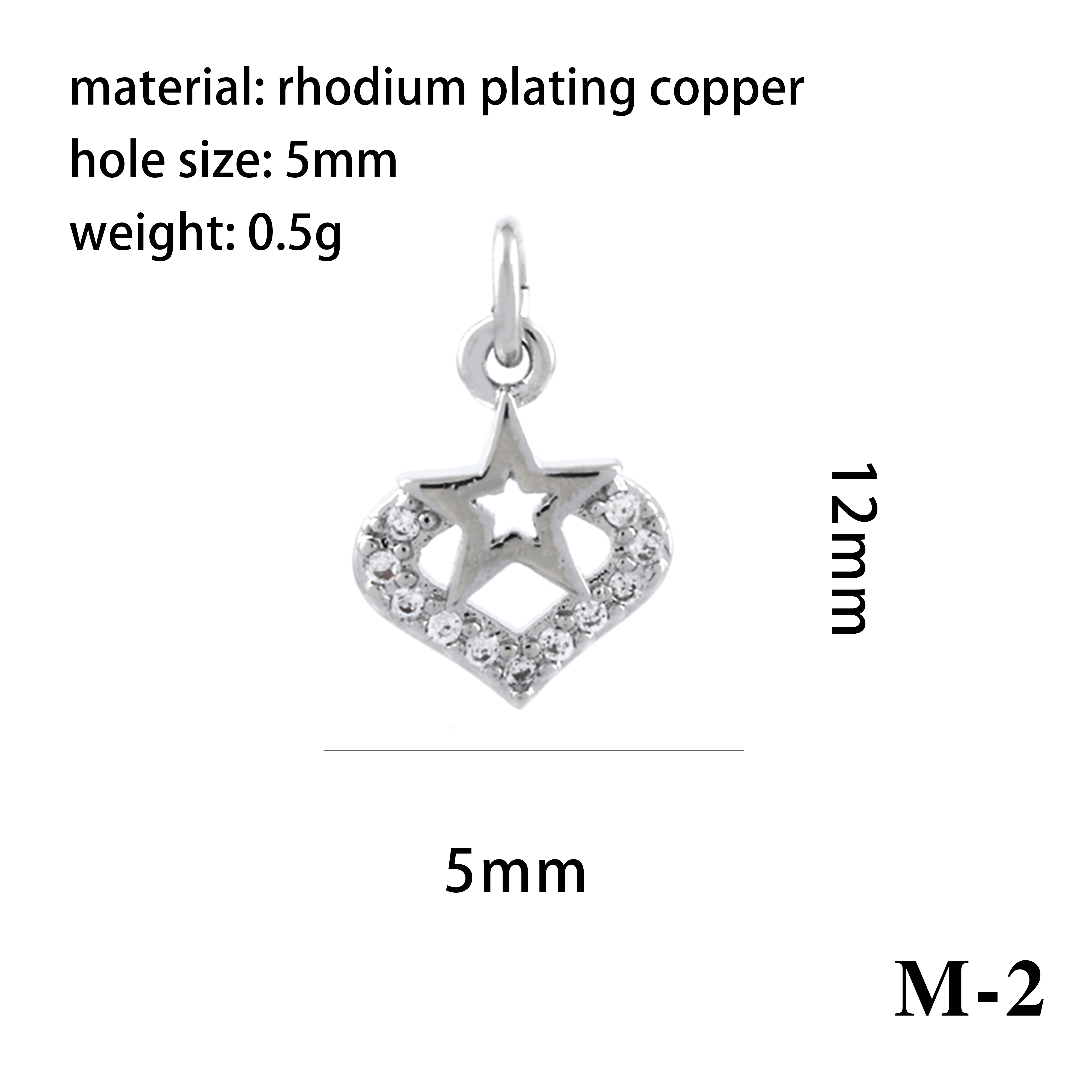 Romantic Simple Style Pentagram Letter Heart Shape Copper Plating Inlay Zircon 18k Gold Plated Charms display picture 19