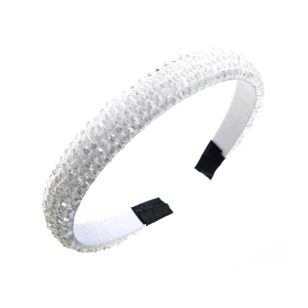 Mujeres Casual Lindo Bloque De Color Cristal Artificial Banda Para El Cabello display picture 9