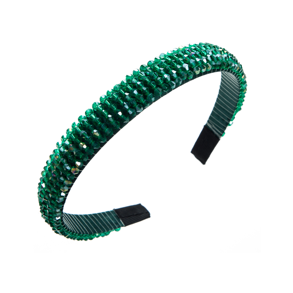 Mujeres Casual Lindo Bloque De Color Cristal Artificial Banda Para El Cabello display picture 11