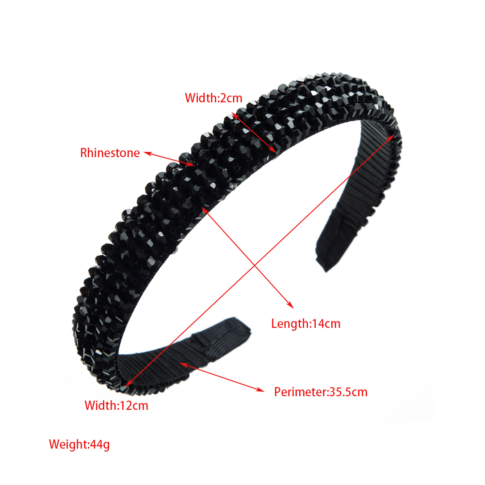Women's Casual Cute Color Block Artificial Crystal Hair Band display picture 1
