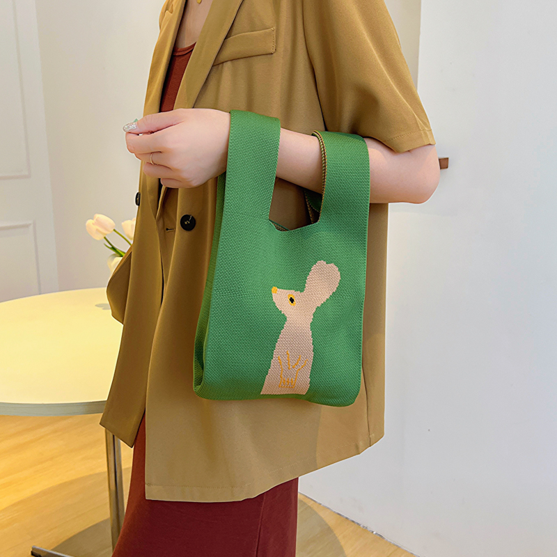 Women's Spring&summer Knit Basic Handbag display picture 3