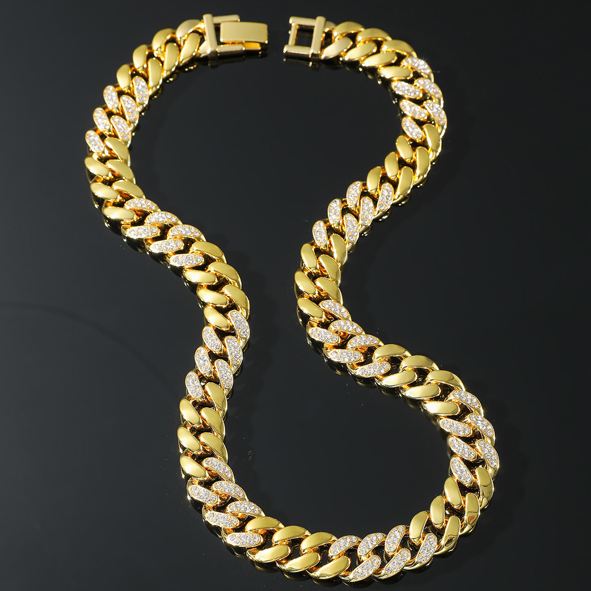 Hip-hop Solid Color Alloy Chain Men's Necklace display picture 4