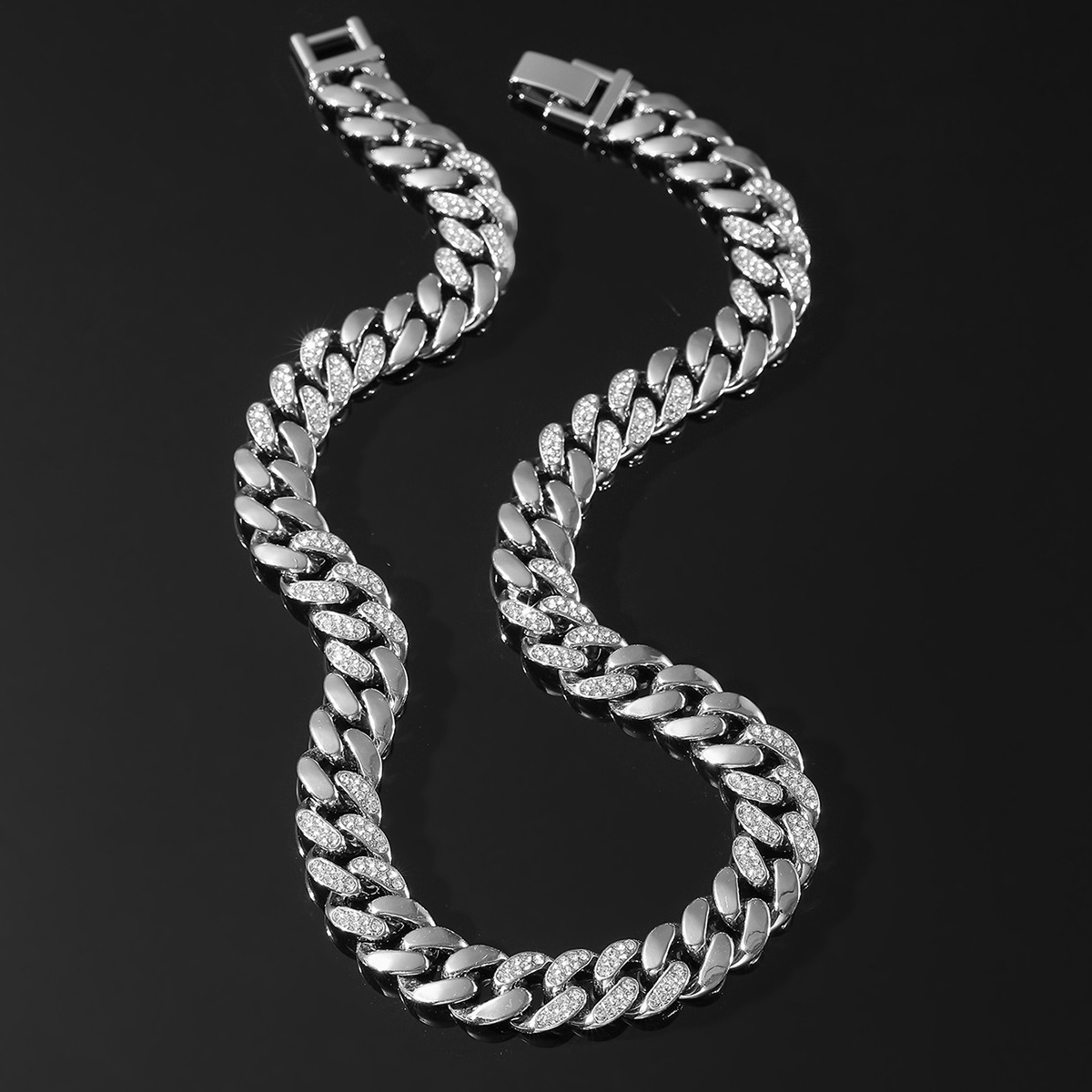 Hip-hop Solid Color Alloy Chain Men's Necklace display picture 8