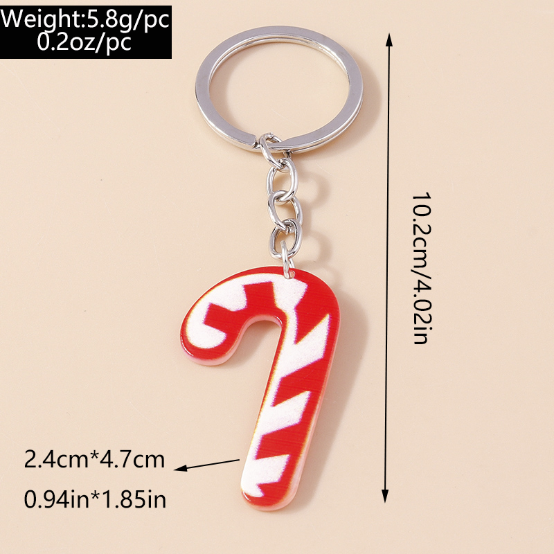 Cute Christmas Tree Snowman Elk Zinc Alloy Christmas Bag Pendant Keychain display picture 16