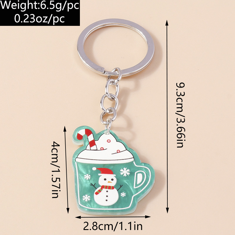 Cute Christmas Tree Snowman Elk Zinc Alloy Christmas Bag Pendant Keychain display picture 1