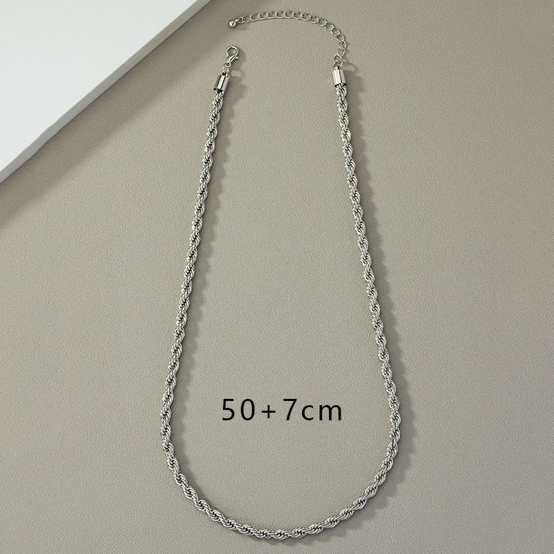 Hip-hop Retro Cool Style Solid Color Alloy Plating Unisex Necklace display picture 4