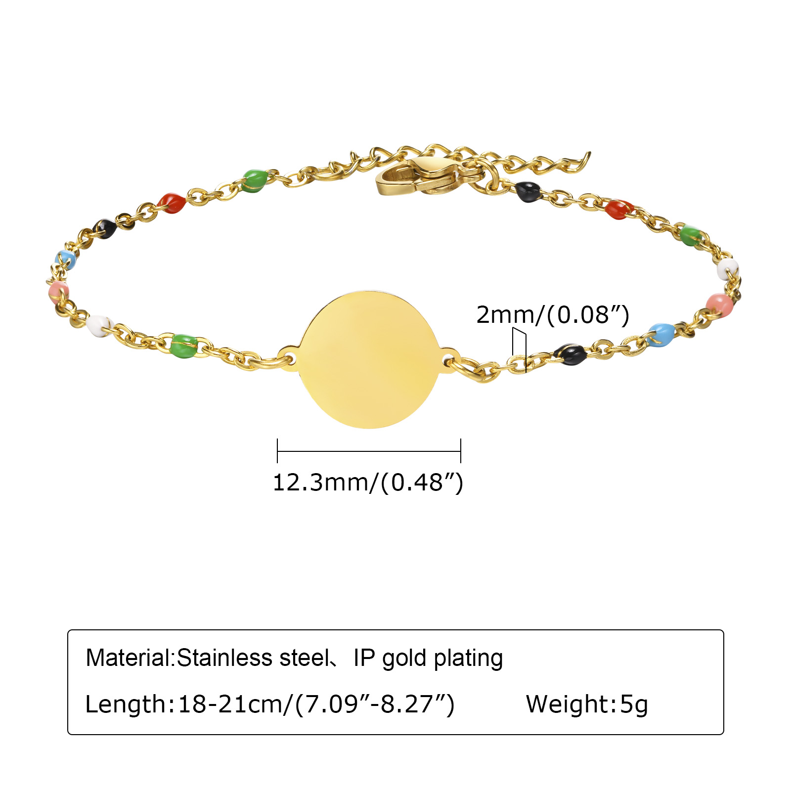 Vintage Style Simple Style Geometric 201 Stainless Steel Gold Plated Bracelets In Bulk display picture 1
