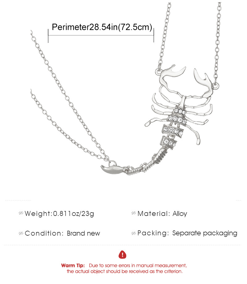 Sexy Punk Scorpion Alloy Plating 14k Gold Plated Silver Plated Women's Body Chain display picture 1